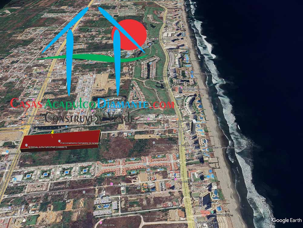 Terreno Playa Diamante Lote Gamba - Vista aérea 6